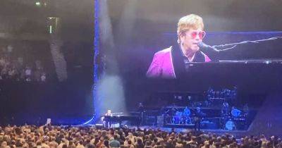 Elton John name-checks historic Manchester venues as he hails city in sold-out Arena gig