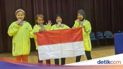 Tim Beregu Putri U-9 Tenis Meja Indonesia Raih Perunggu di Singapura