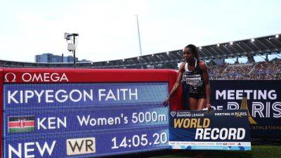 Carlos Alcaraz - Faith Kipyegon - Keely Hodgkinson - Faith Kipyegon smashes 5000m world record, Keely Hodgkinson sets national mark, Lamecha Girma breaks 19-year record - eurosport.com - France - Ethiopia -  Paris - Kenya