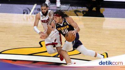 Denver Nuggets - Nikola Jokic - Aaron Gordon - Miami Heat - Michael Malone - Bruce Brown - Heat Vs Nuggets: Jokic dkk Menang Lagi, Kini di Ambang Juara NBA 2023 - sport.detik.com