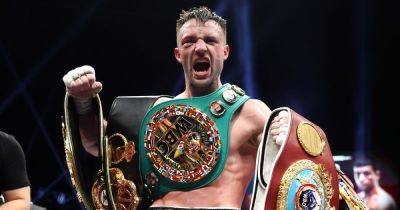Oleksandr Usyk - Josh Taylor - Jack Catterall - George Kambosos-Junior - What time is Josh Taylor vs Teofimo Lopez fight? UK ring walks, TV channel and odds - manchestereveningnews.co.uk - Britain - Scotland - New York - state New York - county Garden