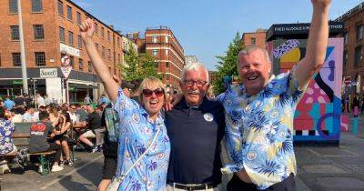 Town is BUZZING as Manchester City fans gear up for Champions League final