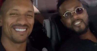 Nani and Patrice Evra send funny Soccer Aid video message to Gary Neville and Paul Scholes