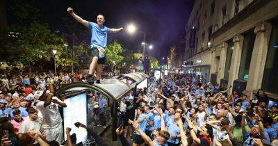 The scenes in Piccadilly Gardens as euphoric fans celebrate Manchester City's European triumph - manchestereveningnews.co.uk - Manchester -  Istanbul
