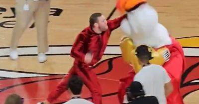 Conor Macgregor - Dustin Poirier - Miami Heat - Miami Heat mascot treated at ER after Conor McGregor punches - breakingnews.ie
