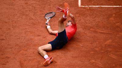 French Open: Scary moment Novak Djokovic tumbles over in final at Roland-Garros - 'He’s lucky'