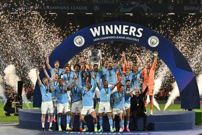 Pep Guardiola - Khaldoon Al-Mubarak - Sheikh Mansour congratulates Man City for historic Champions League triumph - thenationalnews.com - Manchester - Abu Dhabi -  Istanbul -  Man