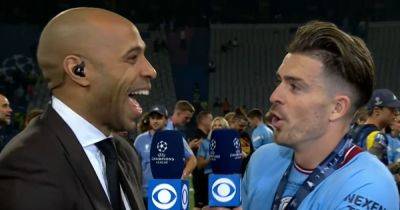 Thierry Henry's brilliant response to Man City ace Jack Grealish's question about Kyle Walker