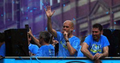Pep Guardiola says 'job is done' at Man City as treble parade takes place