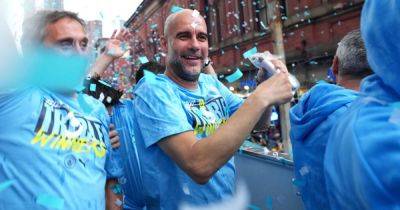 Pep Guardiola proved he is a true Mancunian with response to rain-hit Man City parade
