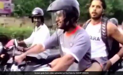 Watch: When MS Dhoni Drove Through The Streets With S Sreesanth On His Bike - sports.ndtv.com - India -  Chennai