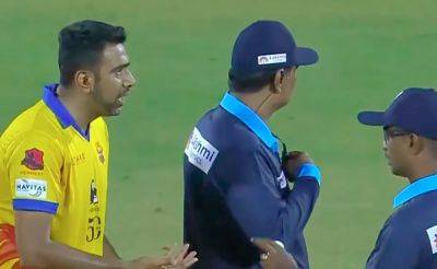 Ravichandran Ashwin - Watch: R Ashwin Takes 2nd Review On Same Ball In Never-Seen-Before Incident In TNPL - sports.ndtv.com - India