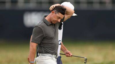 Rory Macilroy - Rickie Fowler - Sean M.Haffey - Rory McIlroy whiffs shot from the rough at US Open, avoids media after 18th hole blunder - foxnews.com - Usa - New York - Los Angeles -  Los Angeles