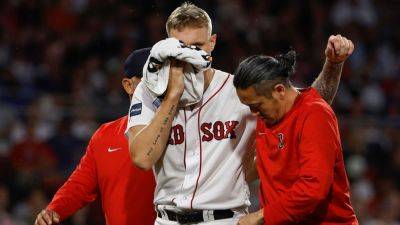 Alex Cora - Red Sox's Tanner Houck gets stitches after line drive to face - ESPN - espn.com -  Boston - New York -  New York
