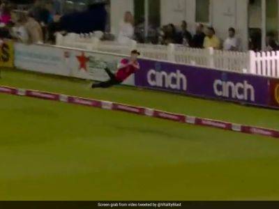 Watch - "Filth": Sussex's Brad Currie Takes 'One Of The Best Catches Of All Time' During T20 Blast Match