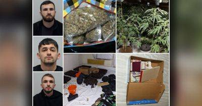 Drugs gang caught red-handed after police called to house