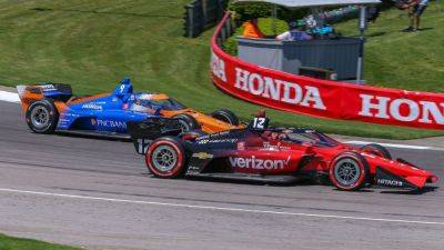 Romain Grosjean - Scott Dixon - Will Power - Will Power shoves Scott Dixon after IndyCar practice crash - ESPN - espn.com - state Wisconsin - county Lake