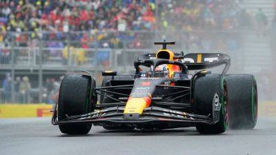 Canadian Grand Prix: Max Verstappen takes pole in chaotic wet qualifying as Nico Hulkenberg grabs front-row spot