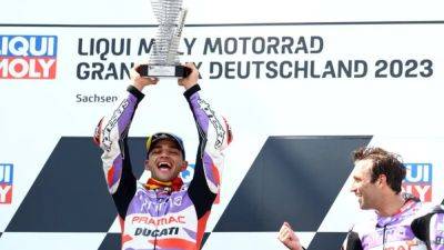 Martin wins in Germany after thrilling duel with Bagnaia