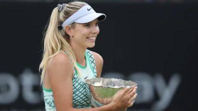 Katie Boulter prevails over Jodie Burrage in WTA's 1st all-British final since 1977