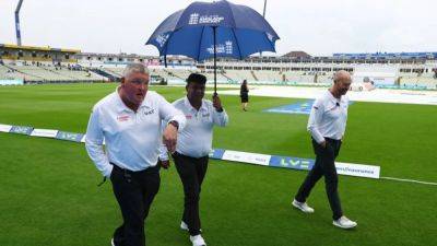 England openers fall before rain ends play on day three