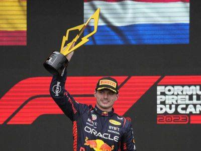 Max Verstappen wins Canadian Grand Prix to match Ayrton Senna’s 41 race victories