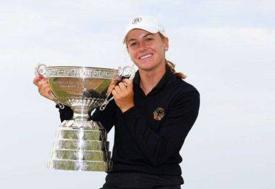 Germany’s Chiara Horder beats Annabelle Pancake from the United States 7&6 to win the 120th Women’s Amateur Championship at Prince’s Golf Club