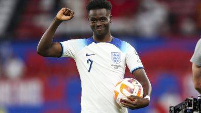 Bukayo Saka 'so happy' with display and hat-trick in England's 7-0 win over North Macedonia in Euro 2024 qualifier