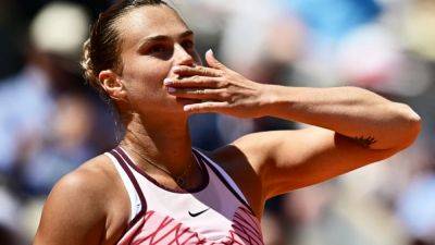 World Number Two Aryna Sabalenka Powers Into French Open Second Week