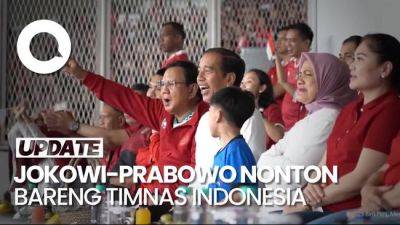 Erick Thohir - Ekspresi Seru Jokowi-Prabowo Saat Nonton Indonesia Vs Argentina - sport.detik.com - Argentina - Indonesia
