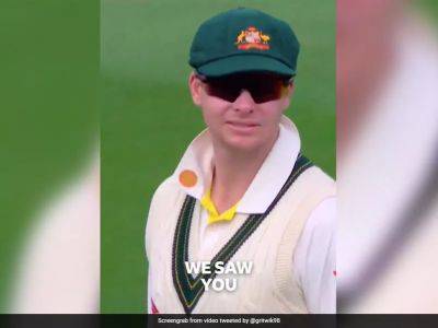 Watch: "Saw You Cry On Telly", England Fans Mock Steve Smith. His Reaction Can't Be Missed