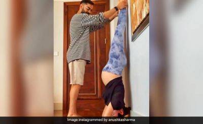Virat Kohli - Shikhar Dhawan - Cheteshwar Pujara - Anushka Sharma - Sports Stars Keeping Body And Mind Aligned Through Yoga - sports.ndtv.com - India