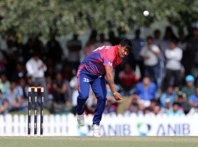 Karan KC bowls Nepal into Super Six contention at Cricket World Cup qualifier - thenationalnews.com - Netherlands - Usa - Namibia - Zimbabwe - Nepal -  Harare -  Kathmandu
