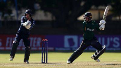 Paul Stirling - Curtis Campher - Gareth Delany - Andy Balbirnie - Andy Macbrine - George Dockrell - Scotland edge out Ireland in World Cup qualifying thriller - rte.ie - Scotland - Zimbabwe - Ireland - Oman - county Cross