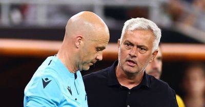 Jose Mourinho slapped with ban after Anthony Taylor Europa League final abuse
