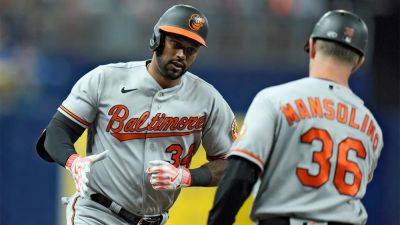 Randy Arozarena - Orioles hang on to defeat Rays after almost blowing seven-run lead - foxnews.com - Florida - Santander -  Baltimore - county Bay