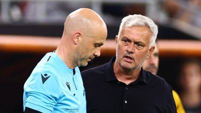 Anthony Taylor - Jose Mourinho handed four-match UEFA ban after abuse of referee Anthony Taylor in Europa League final defeat - eurosport.com - Britain - Italy -  Budapest - county Taylor