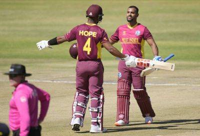 West Indies - Nicholas Pooran - Hope and Pooran tons seal big win for West Indies over Nepal in World Cup qualifier - thenationalnews.com - Barbados - Nepal -  Harare