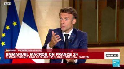 Emmanuel Macron - Exclusive: France's Macron calls for international taxation in push for climate solidarity - france24.com - France