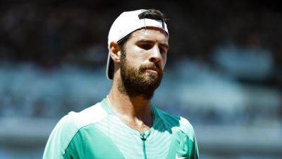 Karen Khachanov will be absent from Wimbledon for a second year after suffering a stress fracture at the French Open