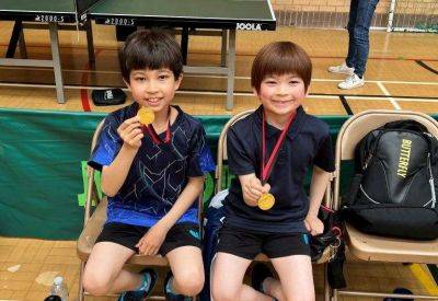 Kent County Championship gold medals for brothers who learned to play table tennis in their kitchen during Covid lockdown