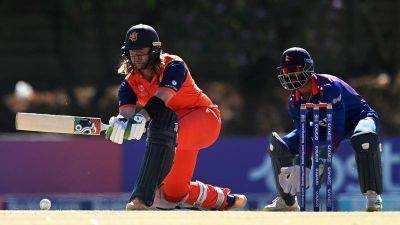 Nicholas Pooran - Logan Van-Beek - Nepal's Super Six hopes end at Cricket World Cup Qualifier - thenationalnews.com - Netherlands - Usa - Zimbabwe - Uae - Nepal -  Sandeep