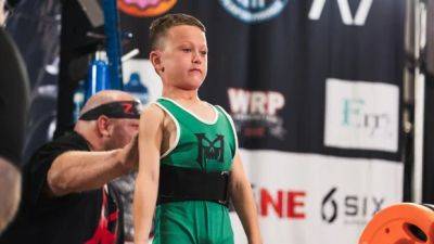 One of Alberta's top arm wrestlers is a 9-year-old who can deadlift 150 pounds and flips tires for fun - cbc.ca - Canada - county Valley - county Canadian