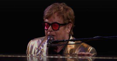 Elton John moves Glastonbury viewers to tears with moving tribute