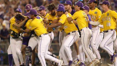 LSU responds with Game 3 rout of Florida to win 7th MCWS title - ESPN