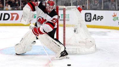 Stanley Cup - Maddie Meyer - Sharks acquire goalie Mackenzie Blackwood from Devils, now eyeing trade for Erik Karlsson - foxnews.com - county Hall - county Hayes - state New Jersey - county St. Louis - county Taylor -  San Jose - state Massachusets