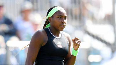Coco Gauff races past Jodie Burrage at Eastbourne to reach quarter-finals of Wimbledon warm-up event