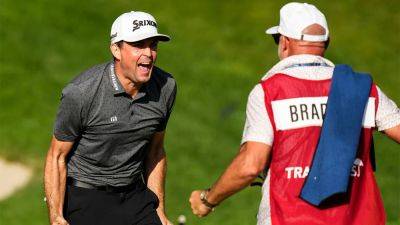 Keegan Bradley had a very New England response after mistakenly taking Travelers Championship trophy