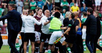 Lee Johnson - Alex Cochrane - Rocky Bushiri - Kevin Nisbet - Toby Sibbick - Zander Clark - Steven Naismith - Hearts and Hibs fined and Rocky Bushiri banned for derby dust up after explosive final day Tynecastle clash - dailyrecord.co.uk - Manchester - Scotland