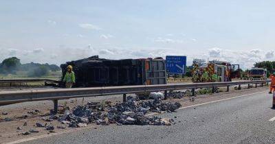 M56 closed in both directions following crash - latest updates